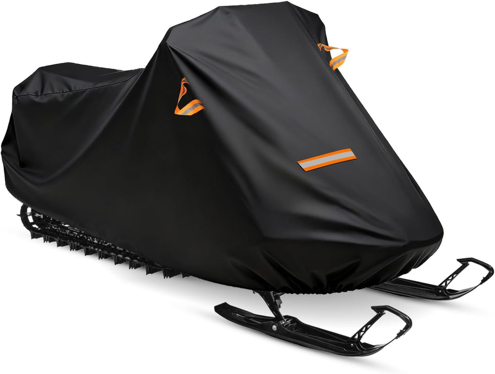 Snowmobile Cover, 420D Durable Oxford Fabric Waterproof sled ski Cover with R...