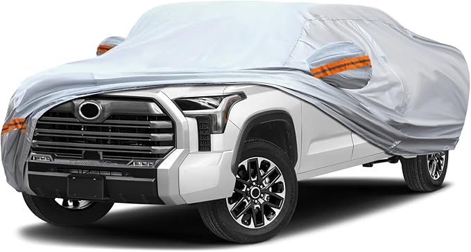 KEYOOG Car Cover, Fit for 230"-260" Length Pickup Truck, 6-Layer Al...