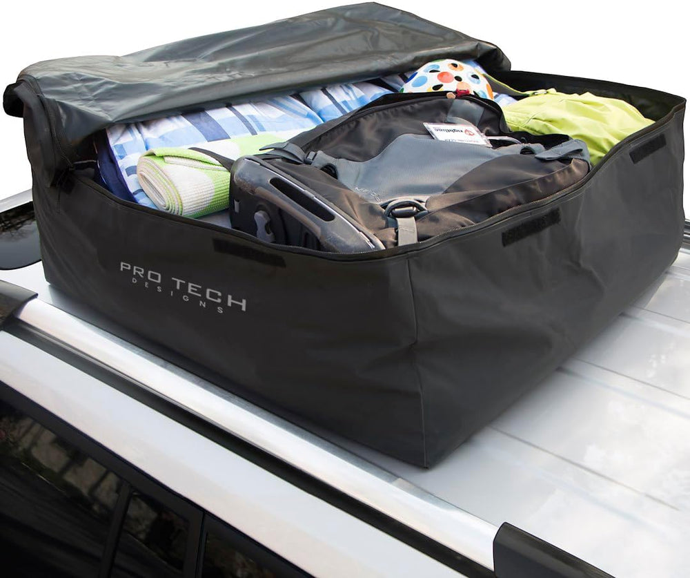Journeyer 18 Waterproof Rooftop Cargo Carrier Bag, 18 Cubic Feet Vehicle Roof...