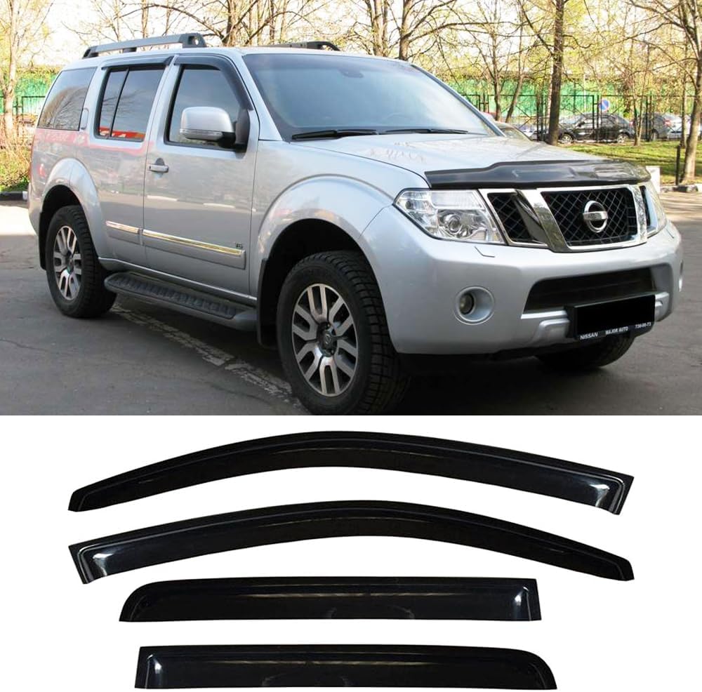 94512 Side Window Wind Deflector, Dark Smoke Nice Window Visor fit (4pc)