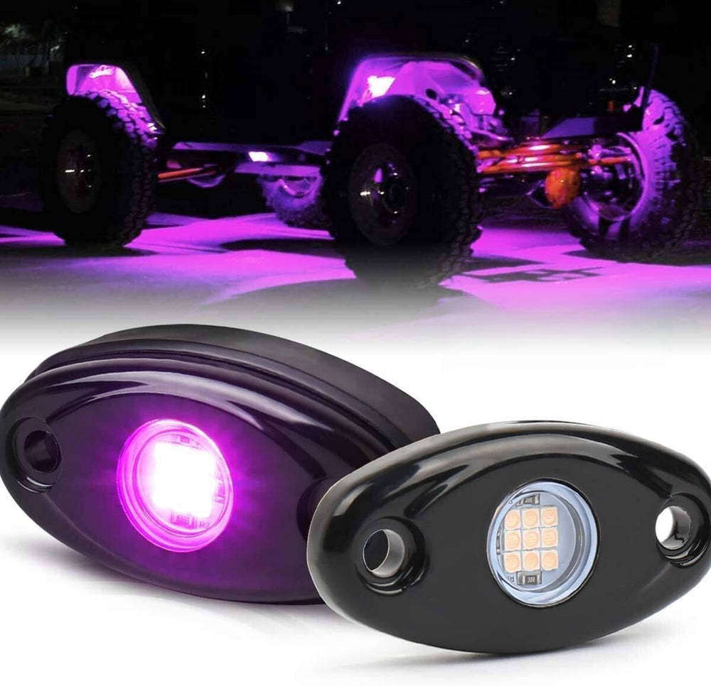 16pods Purple Pink Rock Lights Dc 12v with Switch Kit for Trucks Utv ATV IP68...