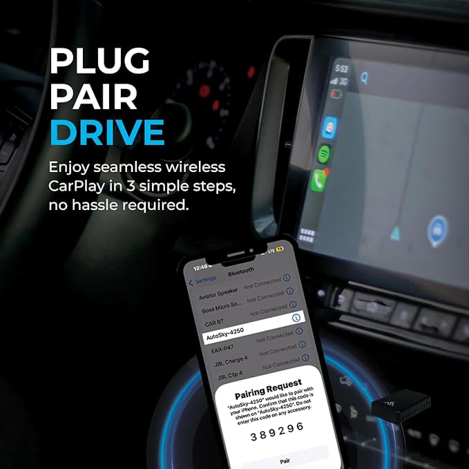 2026 Wireless CarPlay Adapter 8PRO by AUTOSKY – Convert Wired to Wireless