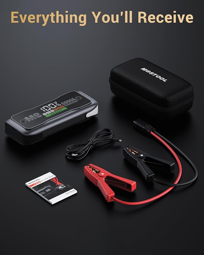 MOSTOOL M8 6000A Flagship Car Jump Starter, 12V Professional Battery Pack