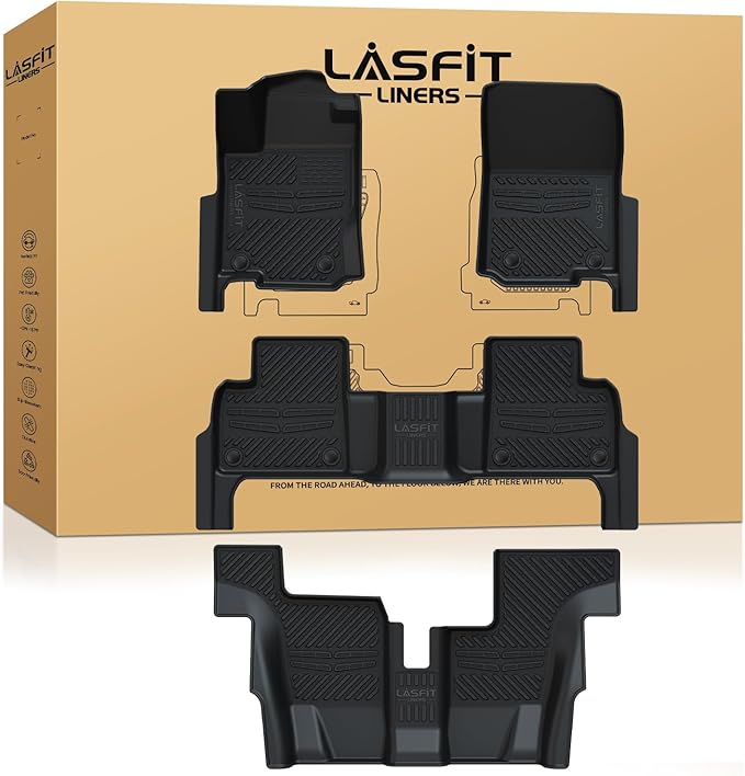 LASFIT Floor Mats Fit for Mercedes Benz GLS 2017-2019 350d / 450/550 / 63 AMG