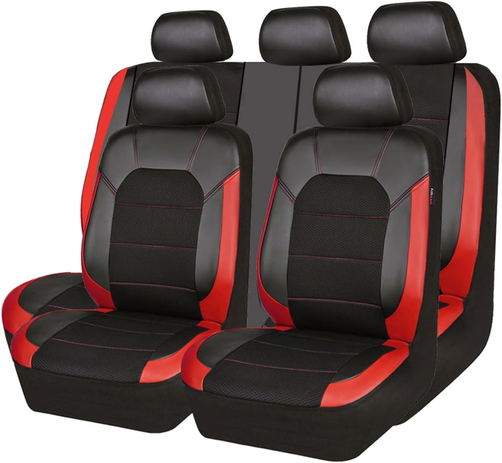 CAR PASS Universal Leather car seat Covers Sport fits Most Cars, SUVs, Trucks...