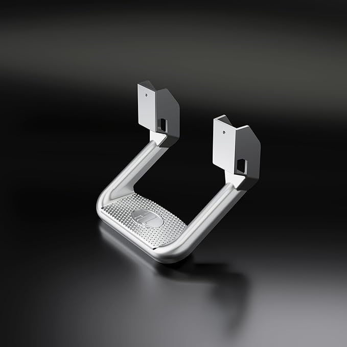 Kojem 2Pcs Silvery Aluminum Universal Side Step Compatible