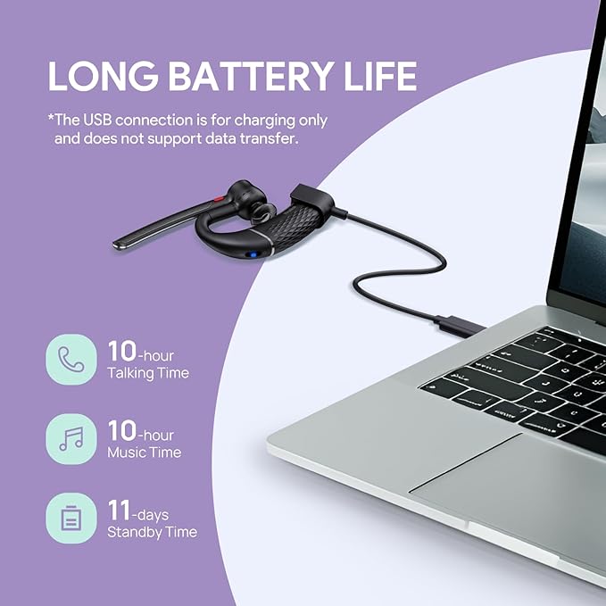 Yealink Single Ear Bluetooth Headsets BH71 Lite, Wireless Headset