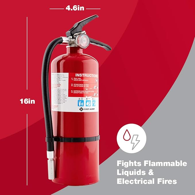First Alert Fire Extinguisher for Home & Commercial Use, Heavy Duty