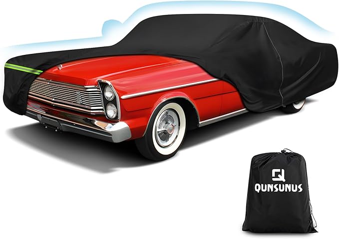 QUNSUNUS Waterproof Car Cover for Ford Galaxie 500/XL/Starliner/Fairlane