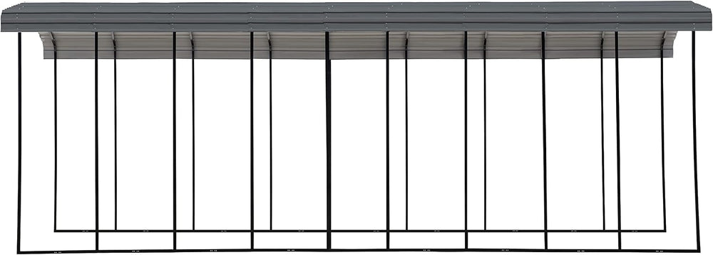 Arrow Carports Galvanized Steel Carport, RV Metal Carport Kit, 14' x 42&#...