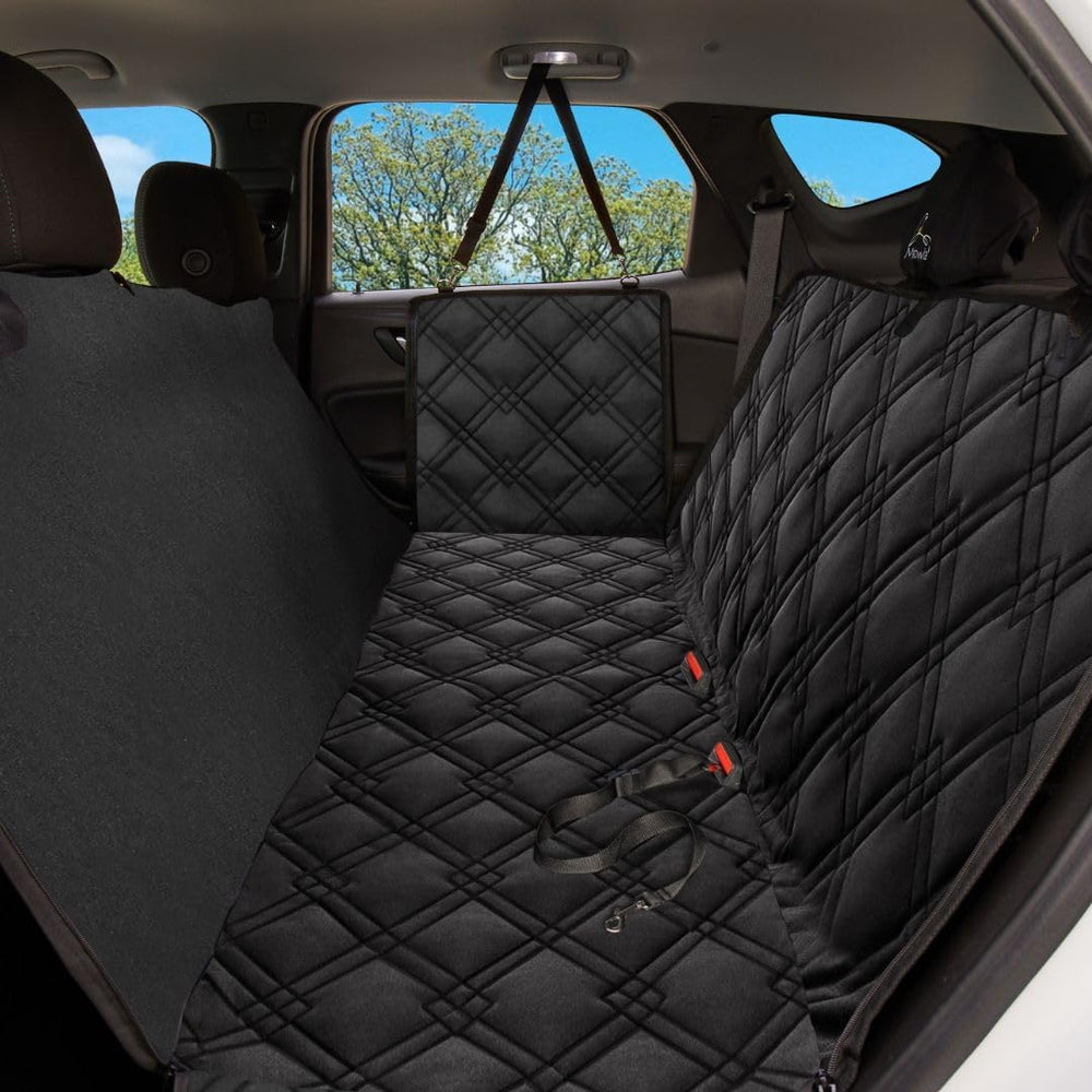 Meadowlark Dog Car Seat Cover, Heavy Duty Hammock, XL, Black