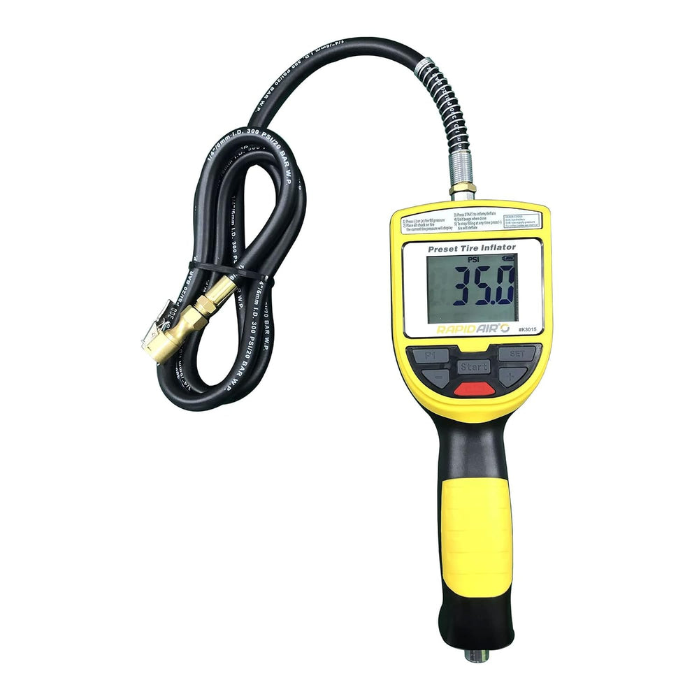 RapidAir, Auto Tire Inflator - Rechargeable, 5 psi to 175 psi Pressure, Max. ...