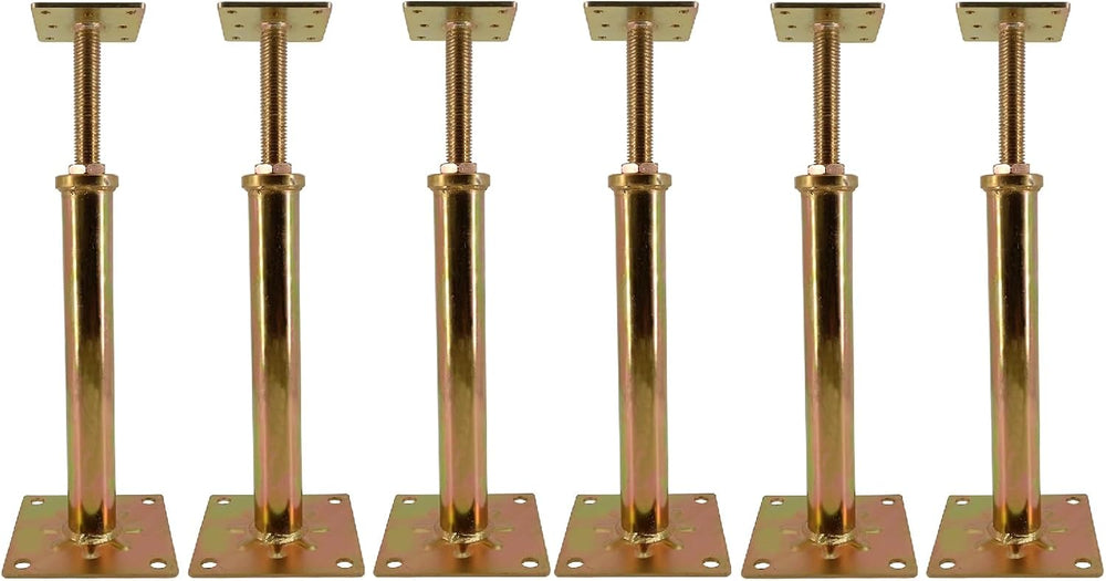 6 PCS House Floor Jacks Post Pole for Leveling, 11" - 16" Height Ra...
