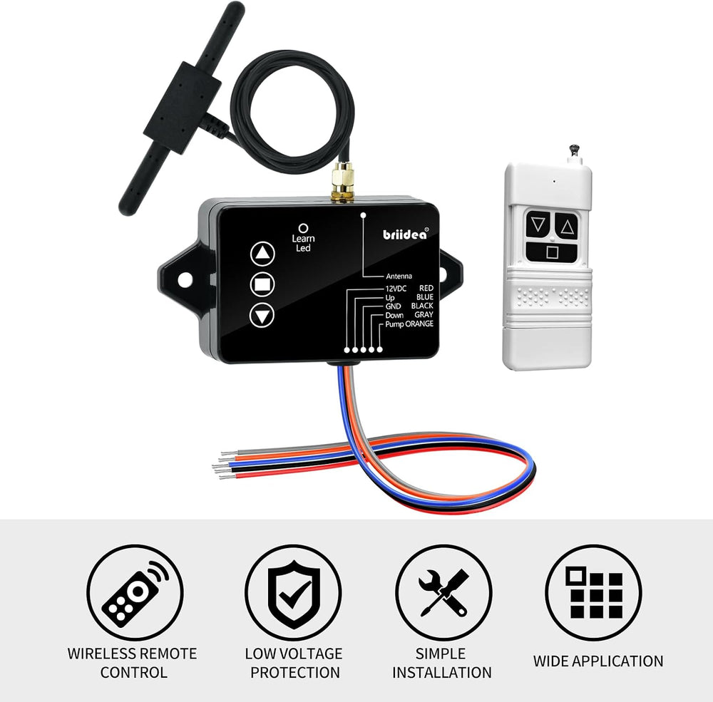 briidea Wireless Dump Trailer Remote Control – Compatible with 3-Wire & 4...