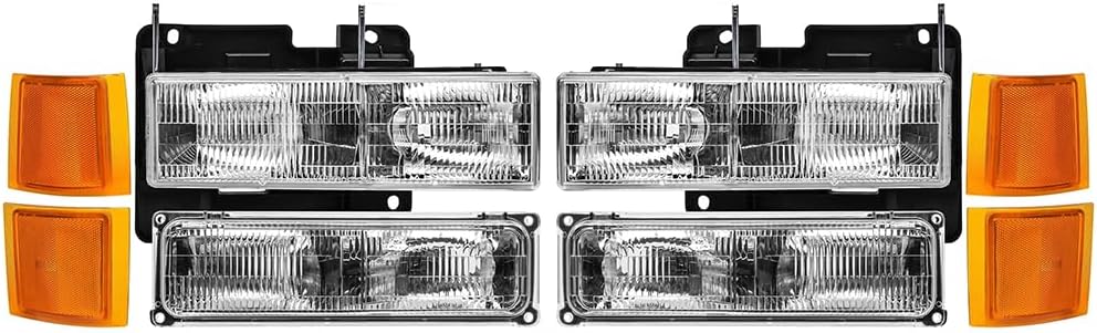 EPIC LIGHTING OE Spec-B Replacement Halogen Headlights Signal Lights Side Mar...