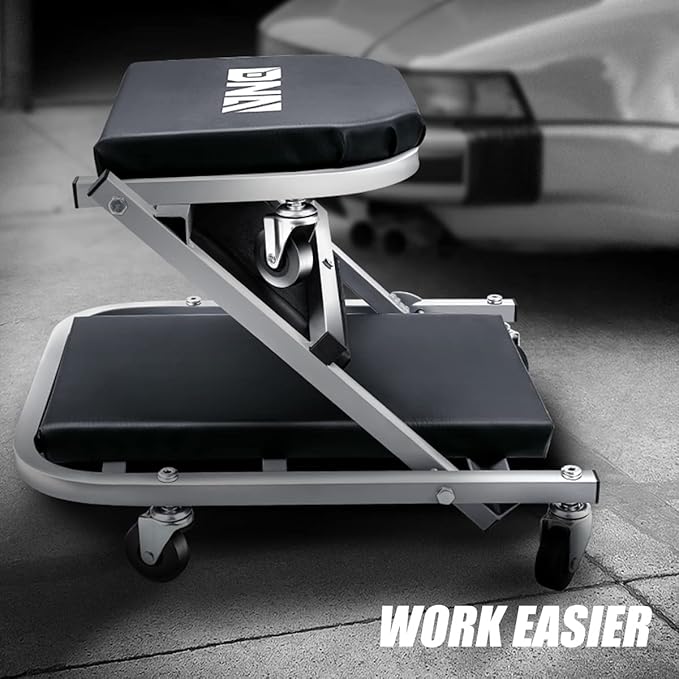 ‎DNA MOTORING TOOLS-00187 40 Inches 2 IN 1 Rolling Folding Car Creeper/Seat (...