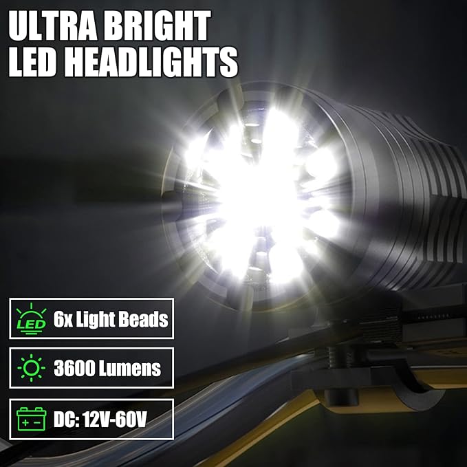 Motorcycle Driving Lights 12-60V 40W 3600LM LED Fog Lights