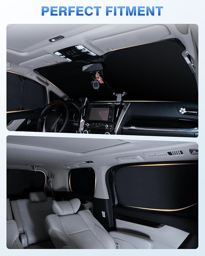 Sunshades for Hyundai Tucson 2016-2021 Accessories Windshield Sun Shade Side ...