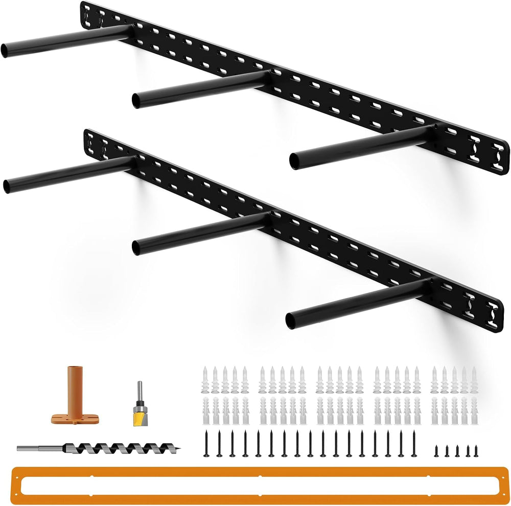 2pcs Floating Shelf Hardware Heavy Duty Hidden Shelf Brackets Support,Wall Mo...