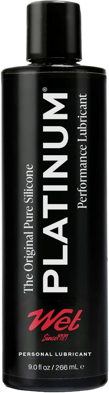 Wet Platinum Silicone Lube, Ultra Smooth, Long Lasting Glide - 9 Fl Oz