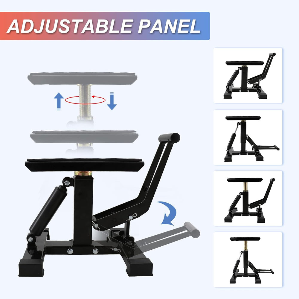 POLARBEAR Dirt Bike Stand Adjustable Jack Stand 1200Lbs Capacity Engine Stand...