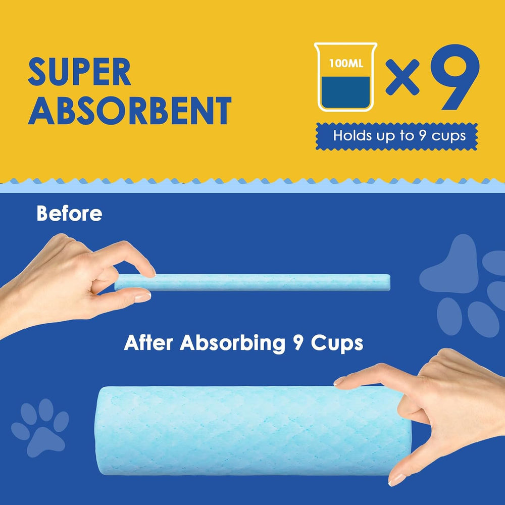 Dog Pee Pads Extra Large 28"x34", 100 Pack Super Absorbent XL Puppy...