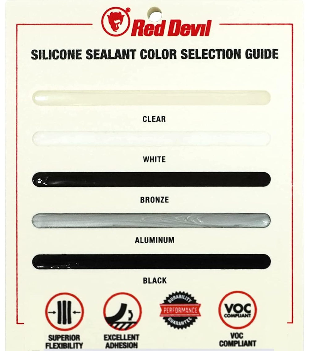 Red Devil 08162I12 RD PRO Industrial Grade RTV 100% Silicone Sealant, 10.1 oz...