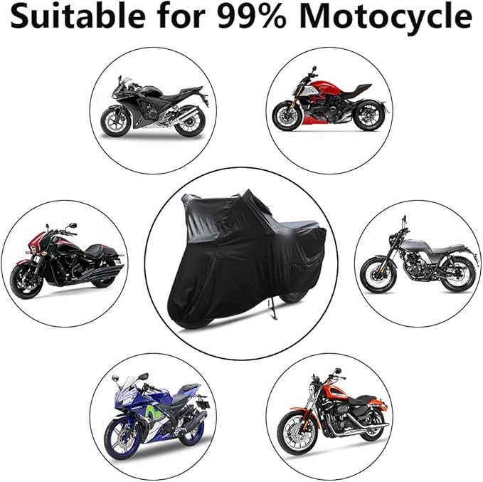 Motorcycle Cover Soft Stretch Waterproof Motor Cover Dustproof Durable
