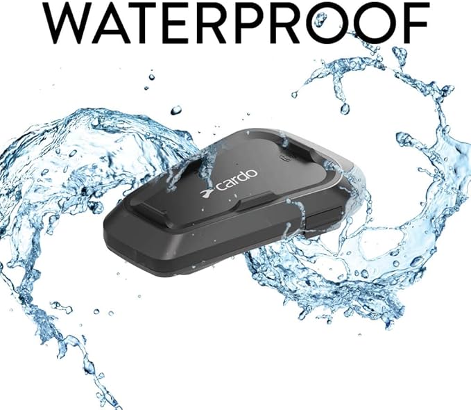 Cardo Systems Spirit Motorcycle Bluetooth Communication Headset, 2-Way Bluetooth
