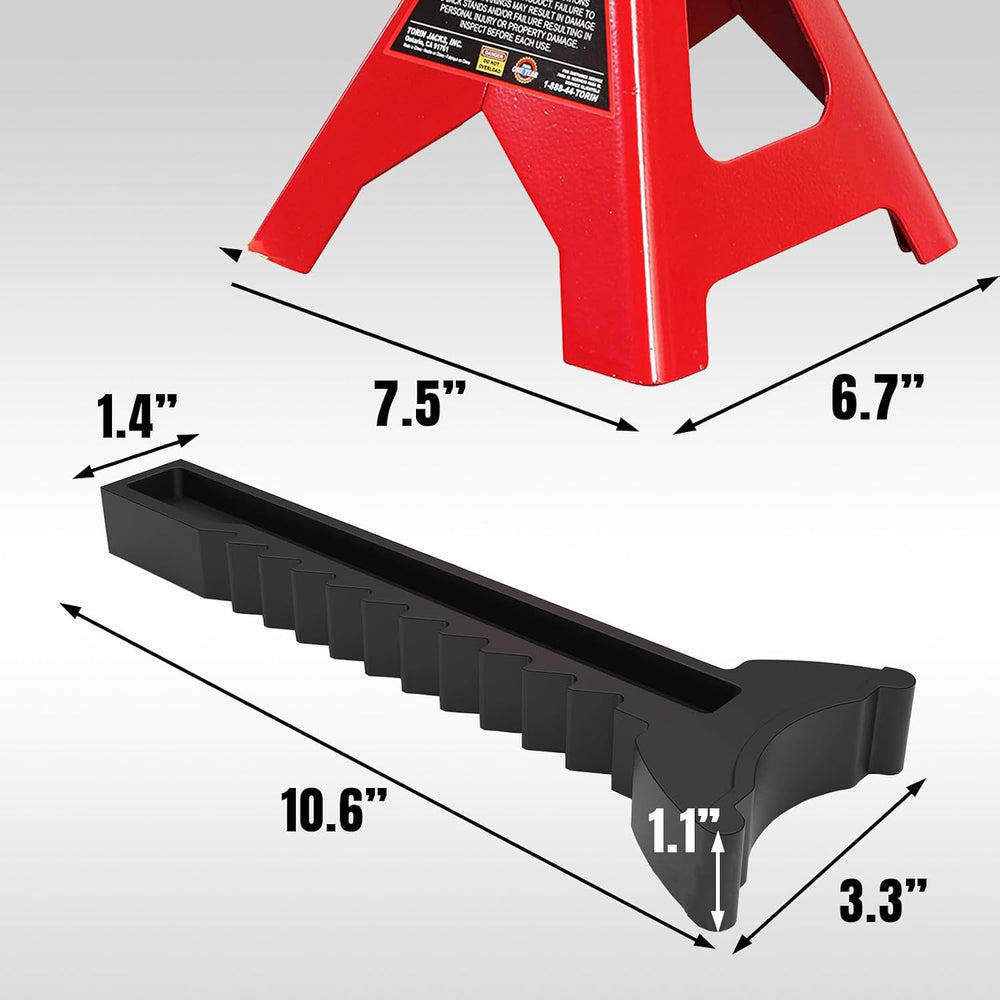 Big RED 3 Ton (6000 LBs) Jack Stands, with Adjustable Lock Car Jack Stand, Fi...
