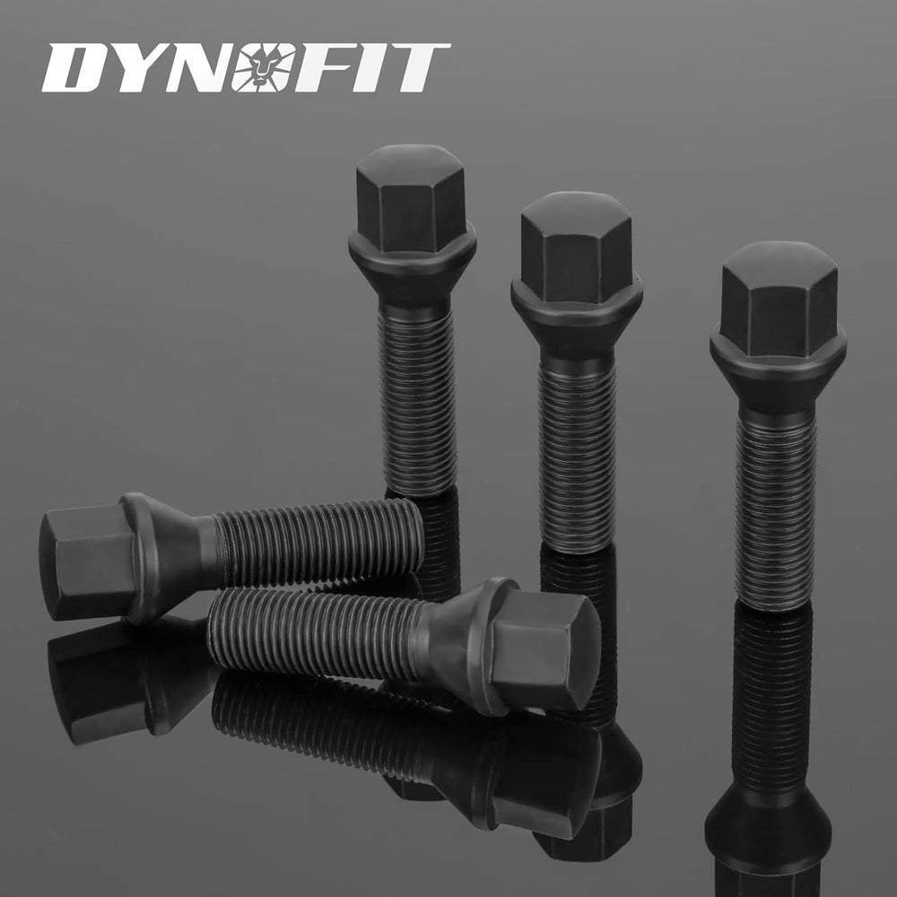 Dynofit M12x1.5 Extended Lug Bolts Compaible with BMW, 45mm Shank Conical Sea...