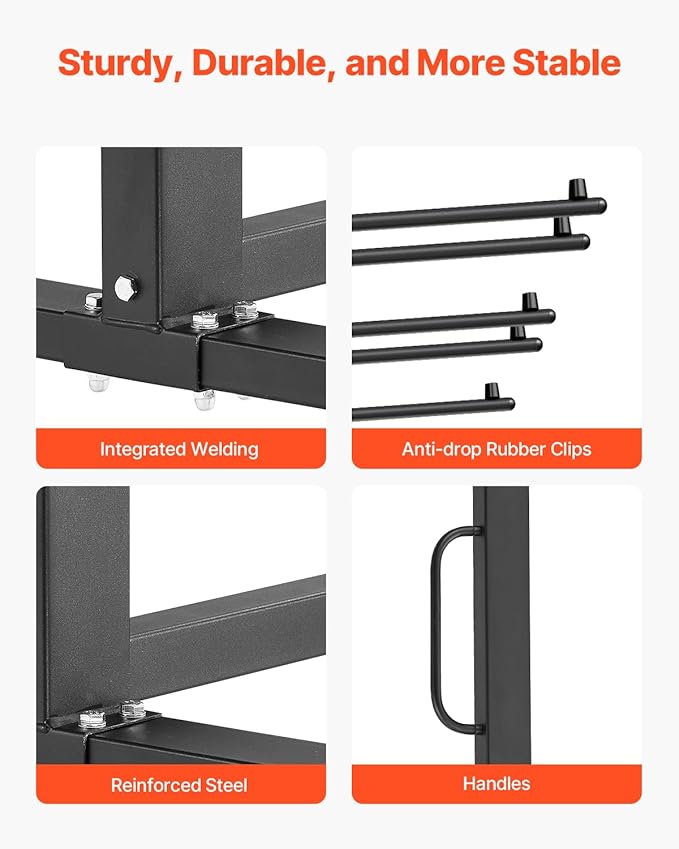 VEVOR Folding Chair Rack, 800 LBS Capacity, Heavy-Duty Chair Cart