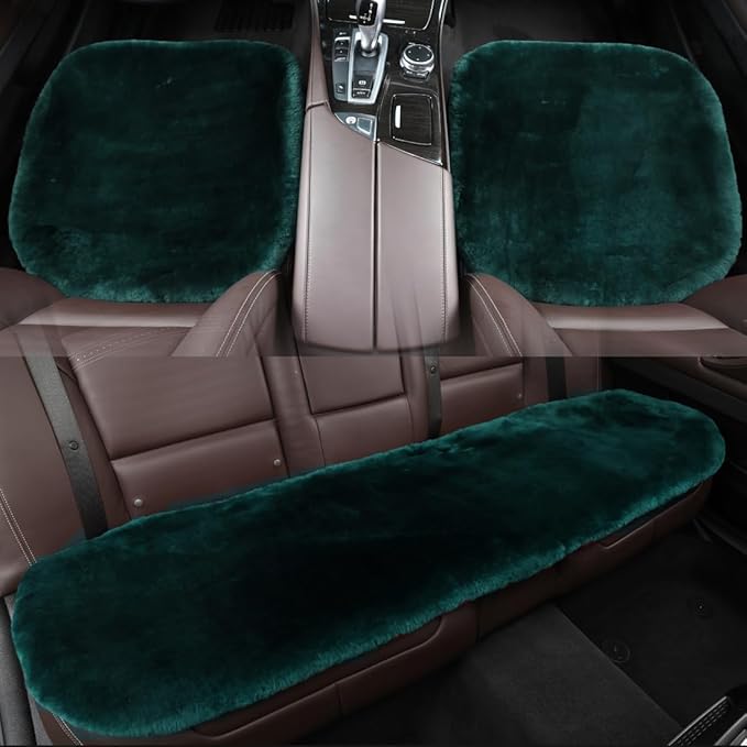 Fluffy Genuine Australia Sheepskin Car Back Seat Cover
