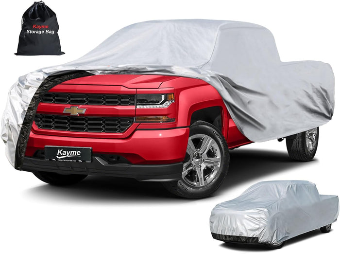 Kayme 6 Layers Truck Cover Waterproof All Weather, Heavy Duty Outdoor Pickup