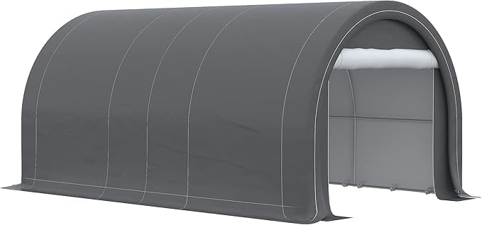 Outsunny 10' x 16' Carport, Heavy Duty Portable Garage Storage Tent