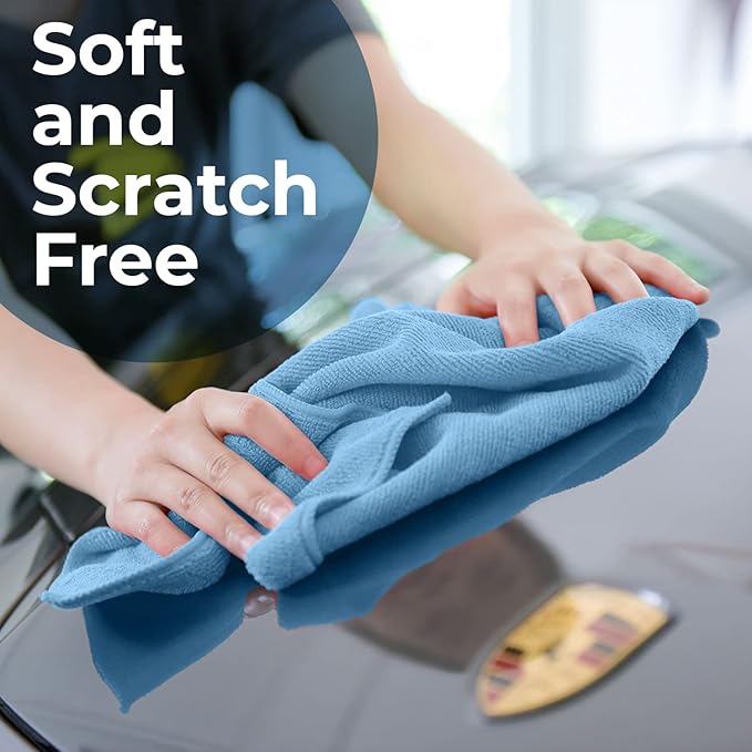 Avalon Towels Microfiber Cleaning Cloths Size 16" x 16", Highly Abs...