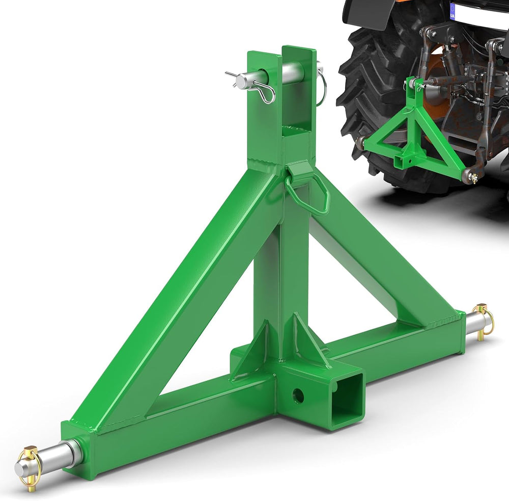 3 Point Trailer Hitch with 2" Receiver Quick Hitch for Category 1 Tractors