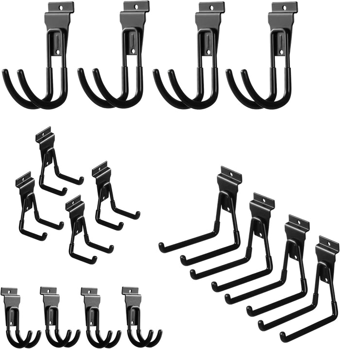 Slat Wall Hanging Hooks, Slatwall Accessories, Slatwall Hooks Assortment (16Pack)