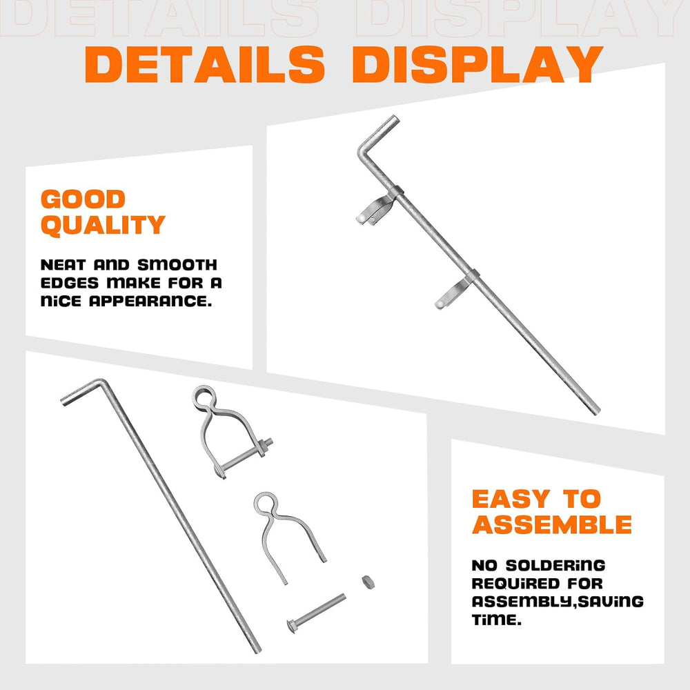 Amoskey Heavy Duty Gate Drop Rod - 1-3/8" 32" for Single or Double ...