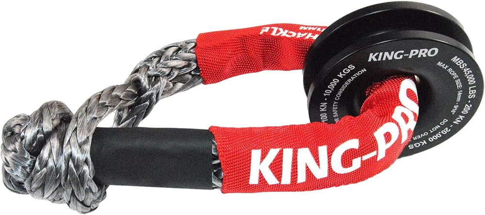 KING-PRO Recovery Ring 7/16"x20" 2PCS Soft Shackle 35,000lbs Breaki...