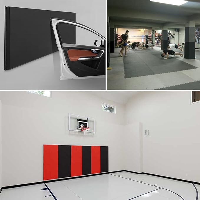 PROGOAL 2"/4" Thick Foam Protection Wall Pad，Gym Basketball-Court