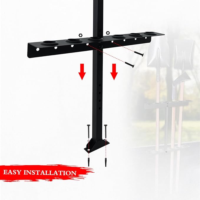 Trailer Racks for Lawn Equipment, Trailer Tool Rack Shovel Holder for Shovels
