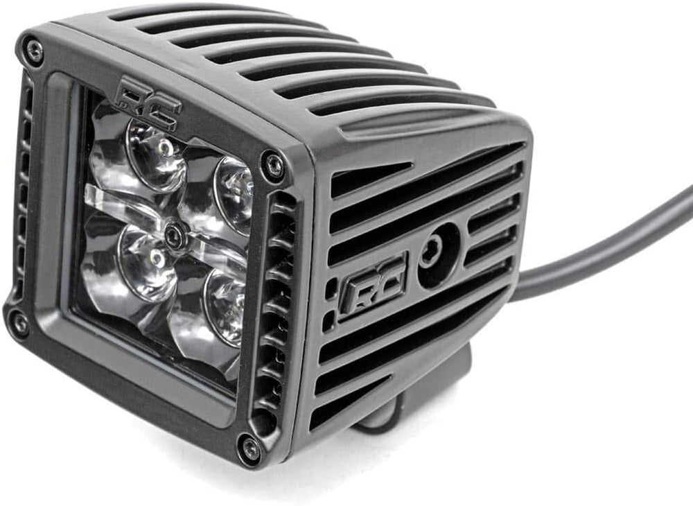Rough Country 2" Black Series Square LED Cube Lights | Amber DRL - 70903...