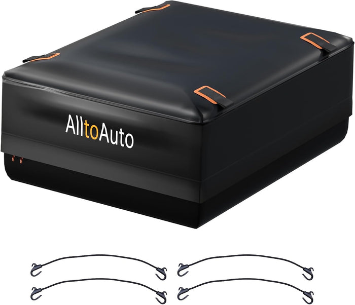 [Jumbo 38 CuFt] Truck Bed Cargo Bag, 100% Waterproof Heavy Duty Pickup Storage Bag (58"x49"x23"), Heat-Welded Seams & 3-Side Zipper, Fits Full-Size Trucks for Moving & Camping