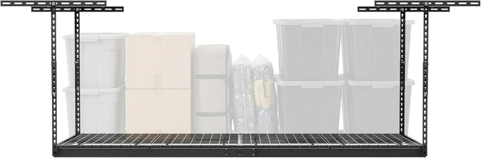 MonsterRax 2x8 Overhead Garage Storage Rack, Gray, 12"-21" Height