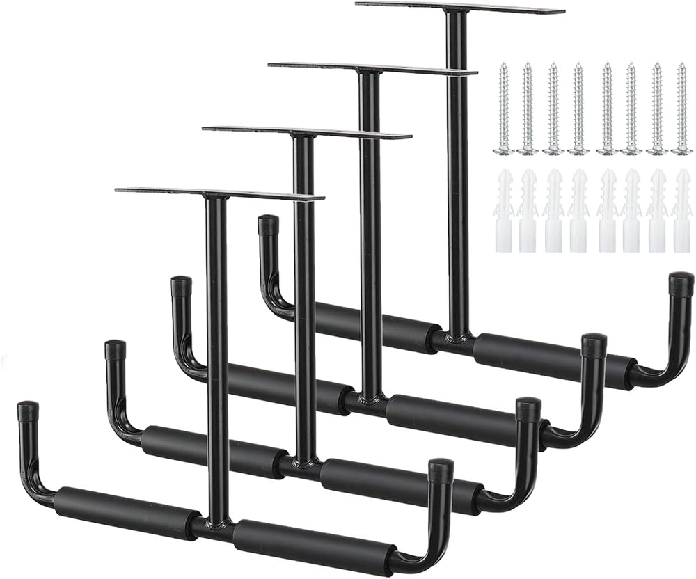 HOME RIGHT Overhead Garage Storage Hooks, Heavy Duty Double Ceiling Rack, 16....