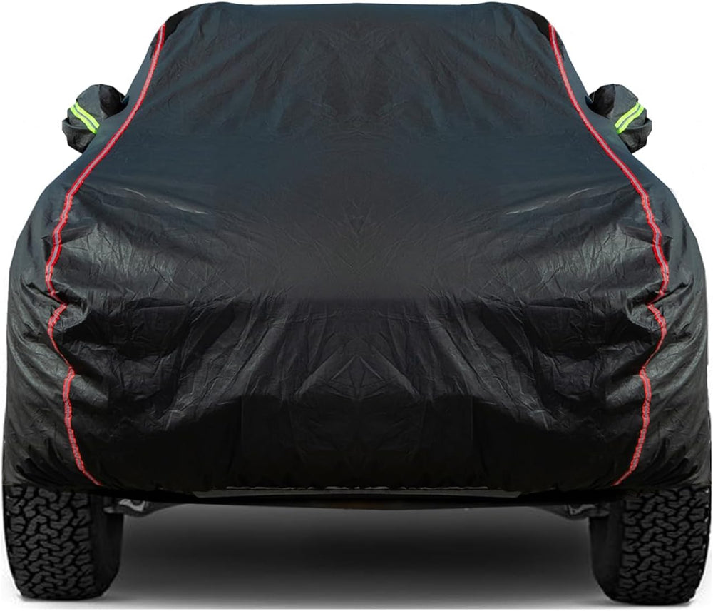 Breathable New Material, Waterproof Car Cover, Locks and Zipper Doors,
