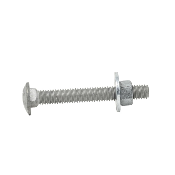 1/4"-20 x 3 (100 Pack) Galvanized Carriage Bolt Kit Grade 307A, Includes: USS Washers (100 pcs) and Hex Nuts (100 pcs), Hot Dip Galvanized for Exterior Use by Fastener Depot, LLC