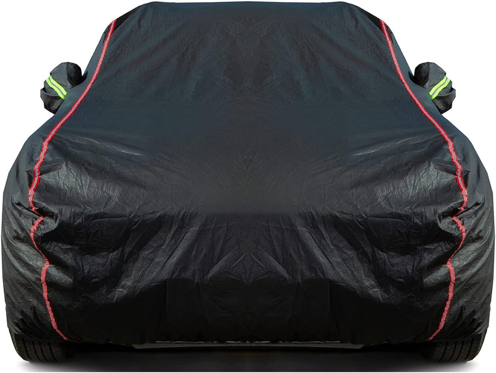Breathable New Material, Waterproof Car Cover, Locks and Zipper Doors,