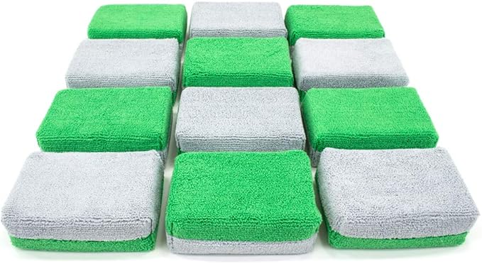 Autofiber Thick Ceramic Coating Applicator Sponge | 12 Pack |